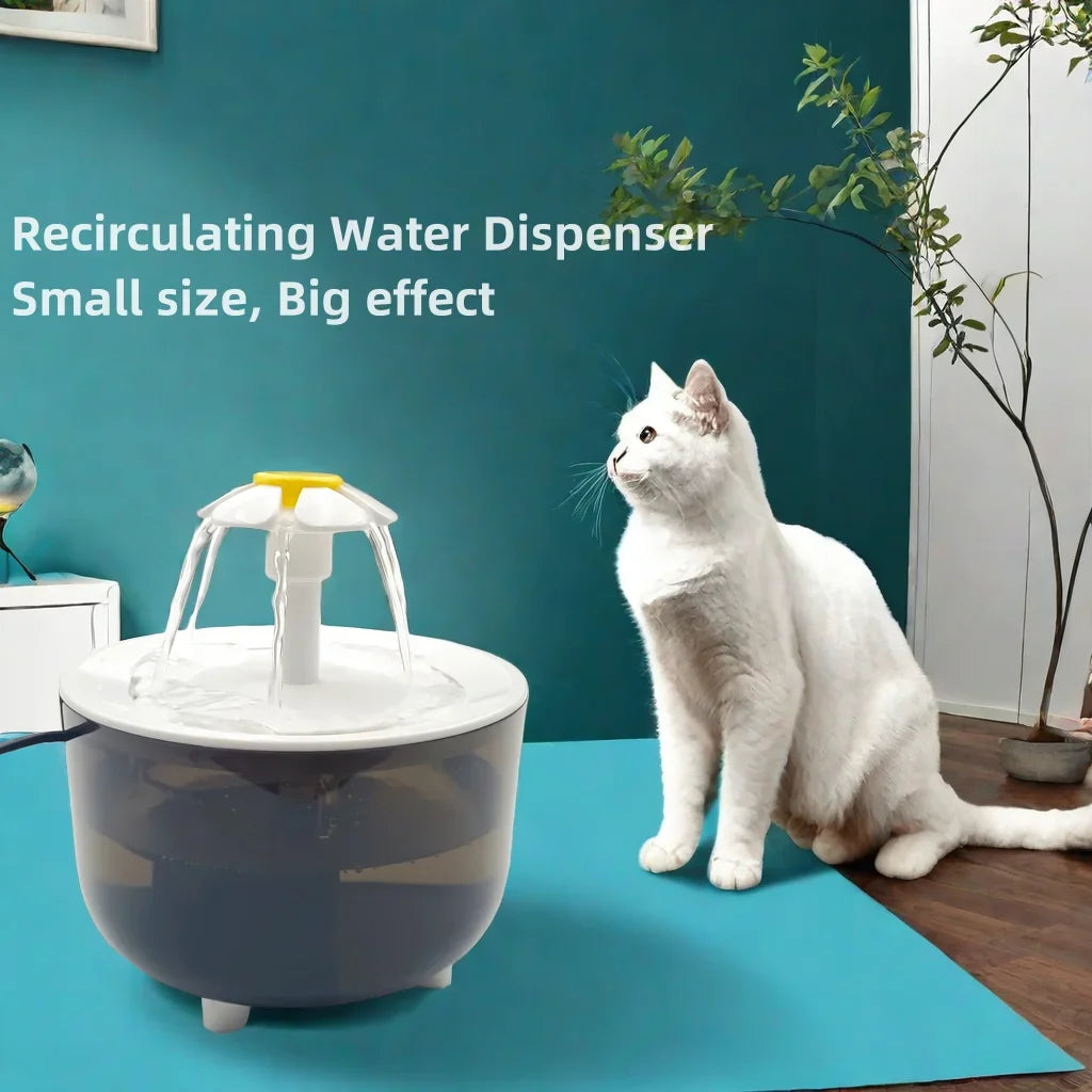 Automatic Cat Water Fountain with 1.2L Capacity & USB Charging | Easy Maintenance for Happy Cats 1