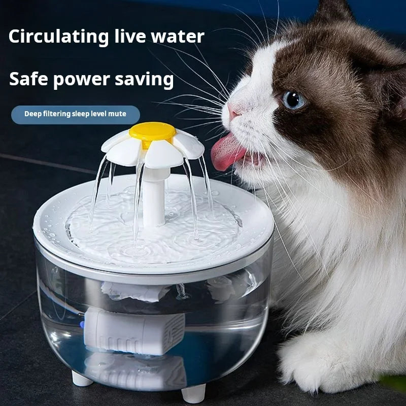 Automatic Cat Water Fountain with 1.2L Capacity & USB Charging | Easy Maintenance for Happy Cats 2