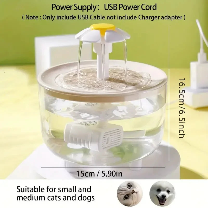Automatic Cat Water Fountain with 1.2L Capacity & USB Charging | Easy Maintenance for Happy Cats 4