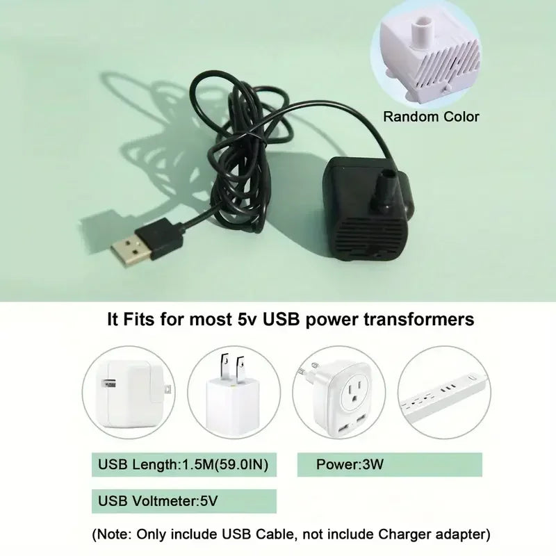 Automatic Cat Water Fountain with 1.2L Capacity & USB Charging | Easy Maintenance for Happy Cats 5