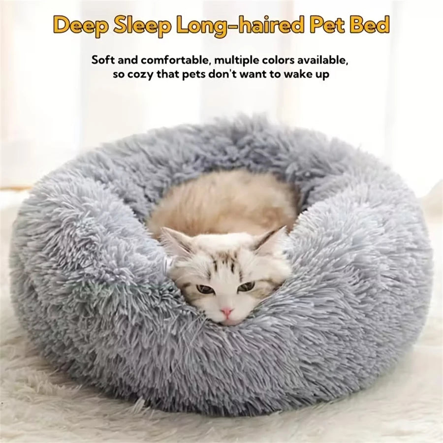 Cozy Collection | Plush Round Dog Bed with Anti-Slip Bottom | Comfortable Sleeping Solution for Small to Medium Pets 1