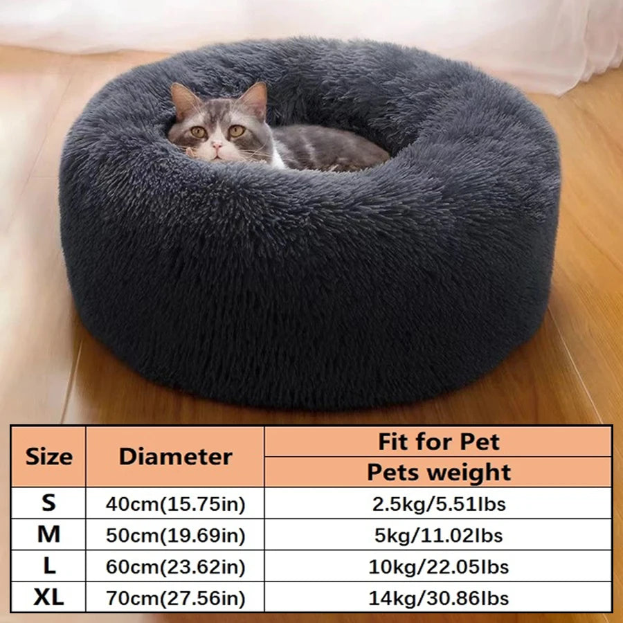 Cozy Collection | Plush Round Dog Bed with Anti-Slip Bottom | Comfortable Sleeping Solution for Small to Medium Pets 7