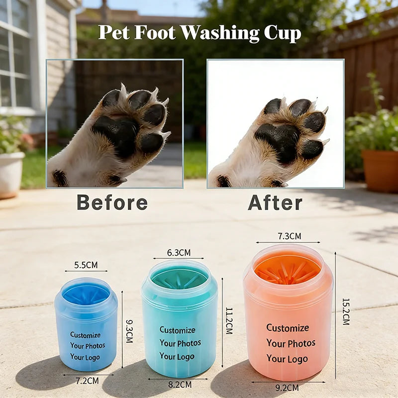 Paw Clean Pro | Dog Paw Cleaner with Soft Silicone Brush | Efficient Mud Removal Tool for Easy Pet Grooming 0